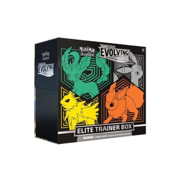 EVOLVING SKIES – ELITE TRAINER BOX – UMBREON, FLAREON, JOLTEON AND LEAFEON